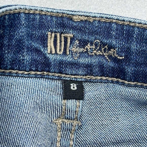 Kut from the Kloth Jeans Womens 8 Mid Rise Straight Leg Blue 30 Inseam - Picture 6 of 11